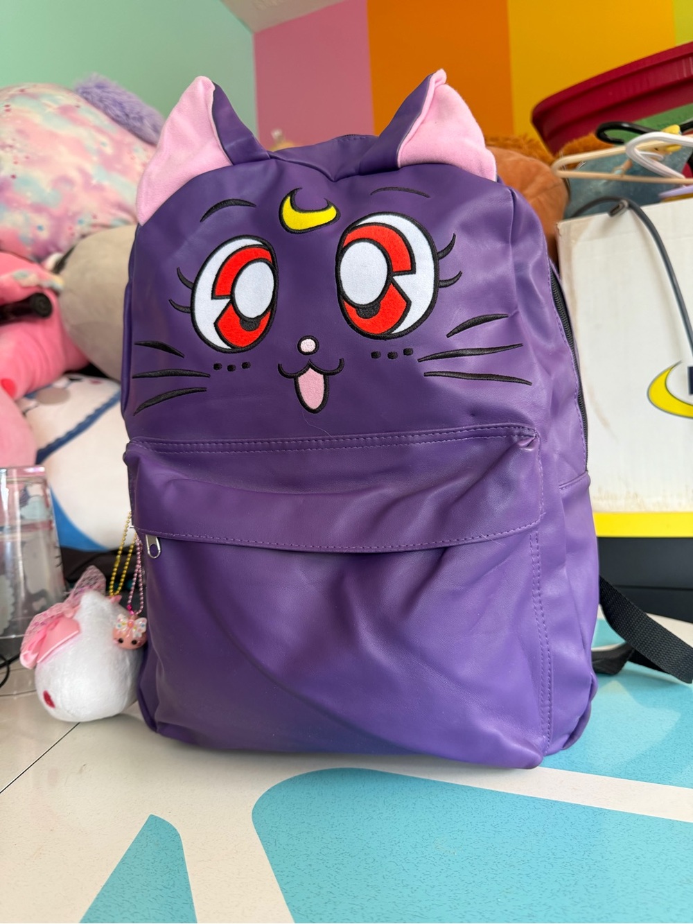 Sailor Moon Faux Leather Luna Backpack - Hot Topic